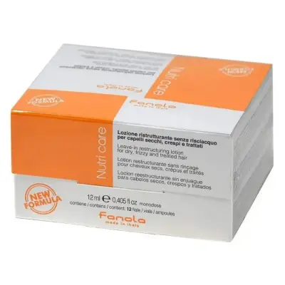 Fanola Nutry Care Leave-In Restructuring Lotion Лосьйон в ампулах для реструктуризації сухого волосся