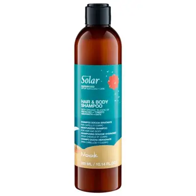 Nook Solar Hair&Body Shampoo Зволожуючий шампунь для волосся та тіла