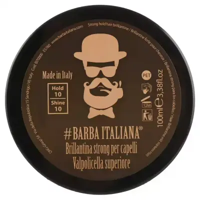 Barba Italiana Valpolicella Superiore Strong Hold Hair Brilliantine Бріолін для волосся надсильної фіксації