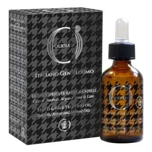 Barex Olioseta Gentiluomo Beard & Hair Treating Oil Чоловіче пом'якшувальне масло для волосся та бороди