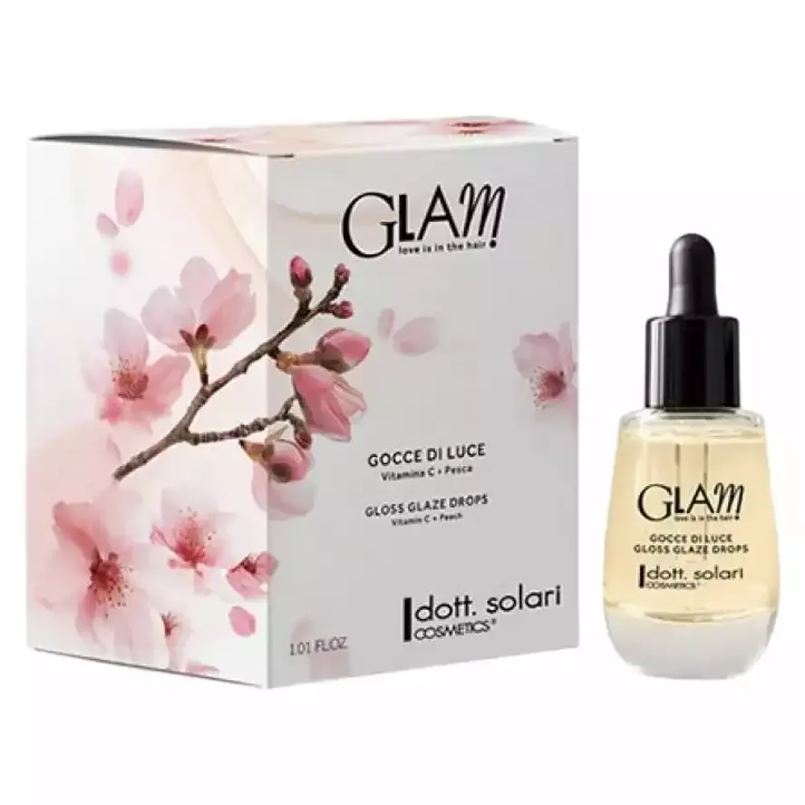 Dott.Solari Glam Colorsafe Gloss Glaze Drops Капли блестящей глазури для волос 30 мл.