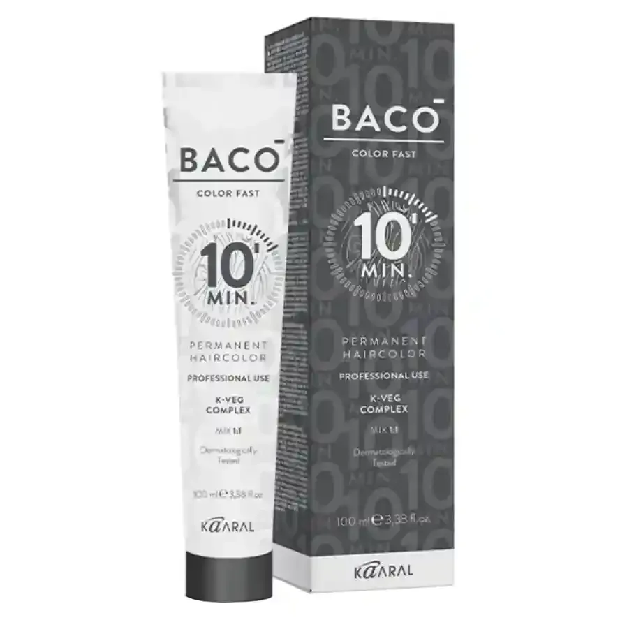 Kaaral Baco Color Fast Постійна 10-хвилинна фарба для волосся 100 мл.