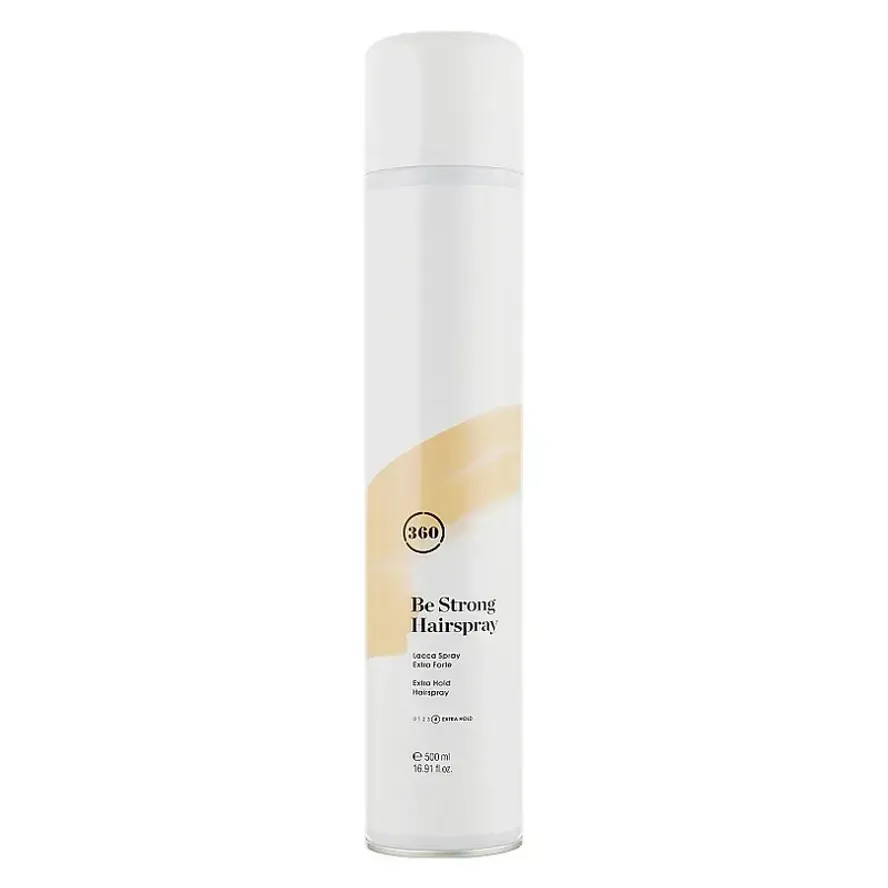 360 Hair Professional Be Strong Hairspray Лак для укладання волосся дуже сильної фіксації