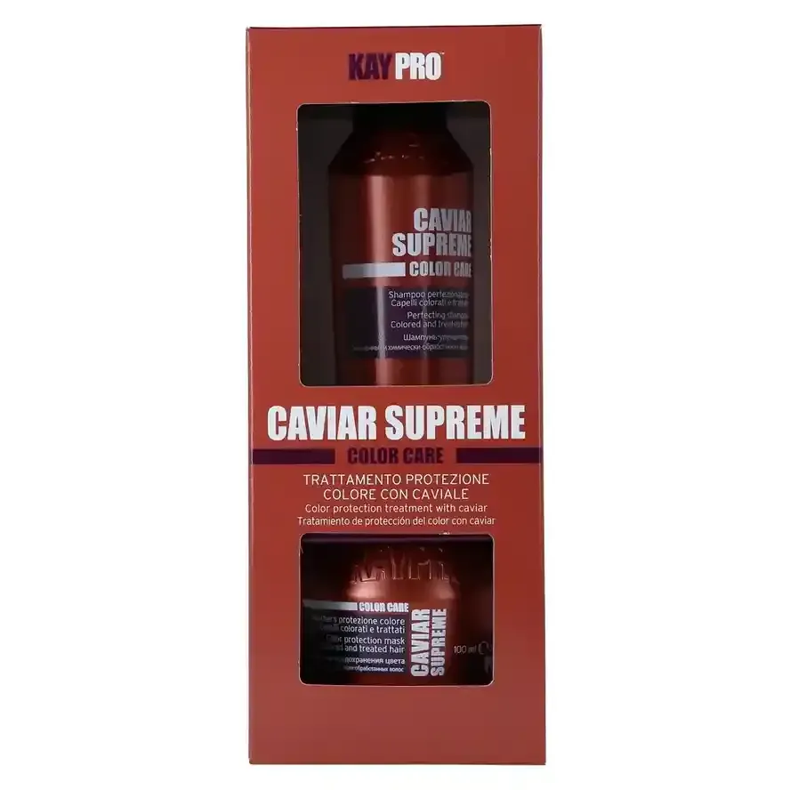 KayPro Caviar Supreme Kit Набір для фарбованого волосся (шампунь + маска) 100/100 мл.