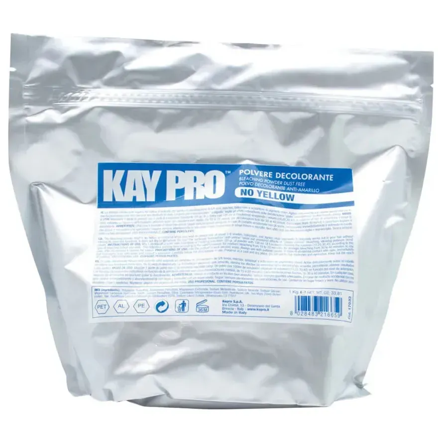 KayPro No Yellow Blue Bleaching Powder Пудра освітлююча з анти-жовтим ефектом (блакитна)
